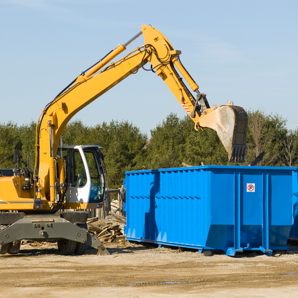 what happens if the residential dumpster is damaged or stolen during rental in East Meredith